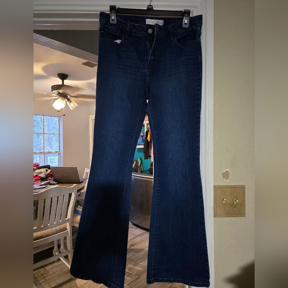 KanCan Dark Blue Flare Jeans